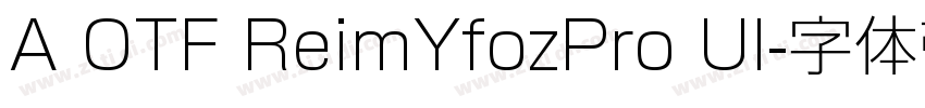 A OTF ReimYfozPro Ul字体转换